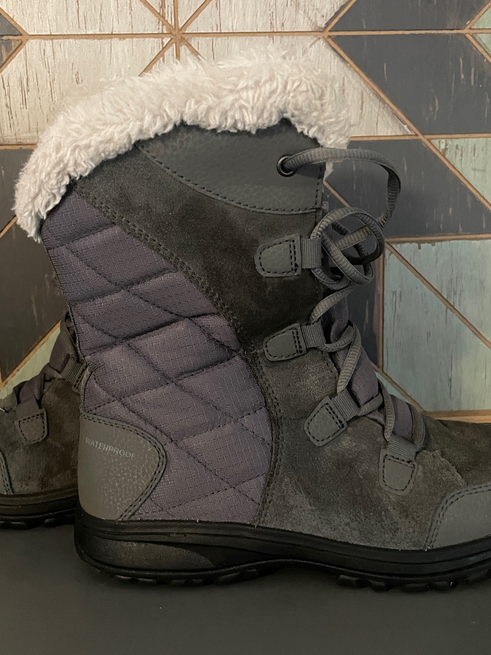 Columbia Ice Maiden II Shale Gray Winter Boots 6